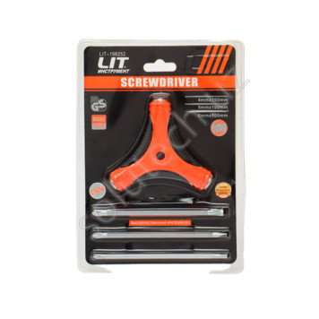 Набор отверток, ручка + 3 двусторонние биты 4, 5, 6 мм