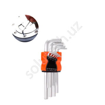 Шестигранный ключ CR-V, 10 * 8 * 6 * 5 * 4 * 3 * 2.5 * 2 * 1.5